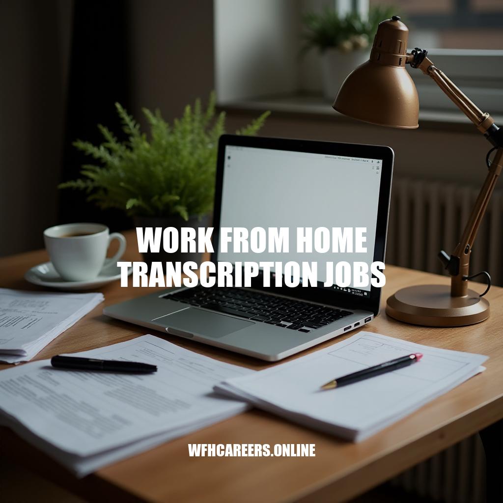 Work From Home Transcription Jobs: A Comprehensive Guide